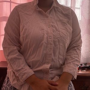 Tan Cotton Button Down Shirt